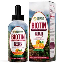 Himalayan Organics Liquid Biotin 10000mcg Drops - Hair Growth - Glowing Skin & Strong Nails