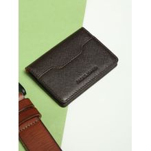 Jack & Jones Brown Premium Leather Card Holder