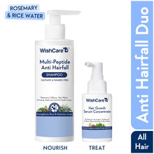 Wishcare Hair Growth Serum Concentrate + Multi Peptide Anti Hairfall Shampoo Combo