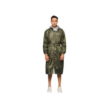 The Clownfish Reversible Unisex Waterproof Opener Raincoat with Adjustable Hood Mehendi