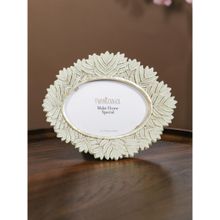 Nestasia Fern Wreath Oval Photo Frame-(4x6 inch)