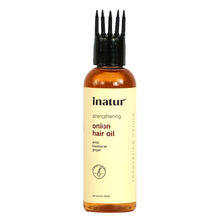 Inatur Onion Hair Oil, Natural, Non-Greasy, for Hair Growth, Dandruff & Root Strength