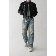 Off Duty India Not So Clean Blue Wash Baggy Jeans