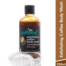 MCaffeine Exfoliating Coffee Body Wash - Soap Free Coffee Shower Gel with Coffee Scrub & AHA