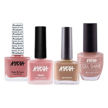 Nykaa Cosmetics Love For Nudes Nail Paints- Breathable + Matte + Nail Enamel Polish