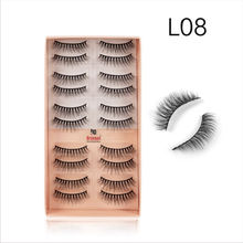 Bronson Professional Eyelash Set 3D False Long And Natural Eye Makeup 10 Pairs - L08