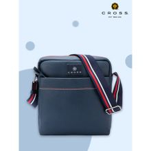 Cross Navy Blue Vegan Leather Medium Crossbody Bag