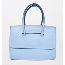AND Solid Powder Blue Tote Bag For Women