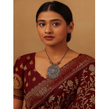 Jewelz Silver Metal Silver Plated Pair Of Necklace