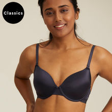 Nykd by Nykaa Breathe Shine Padded Wired T-Shirt Bra 3/4th Coverage - Slate NYB008