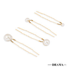 Hair Drama Co. Set of 12 Pearl Embellished Pins