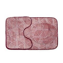 EZ Life Luminous Luxe Glow In Dark Ternion 3 Piece Bathroom Mats Set L 80 x W 50 cms Rose Set of 1