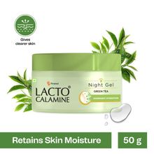 Lacto Calamine Night Gel With Green Tea + Glycolic Acid & Niacinamide For Overnight Hydration