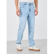 Styli Blue Solid Regular Jeans