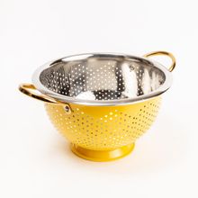 Kaniry Artise of Novelty Yellow Colum Steel Colander