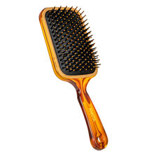 Ankita Paddle Hair Brush With Nylon Bristle & Mirror On Back - 147 Shell
