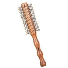 Ankita Round Wooden Hair Brush With Nylon Bristle - B17