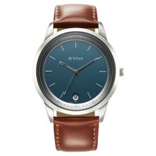 Titan Wrist Wit Quartz Analog with Date Green Dial Leather Strap Watch for Men (M)