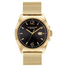Coach Black Dial Stainless Steel Strap Watch for Men (M)