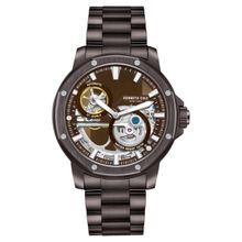 Kenneth Cole Automatic Brown Dial Stainless Steel Strap Watch for Men (M)