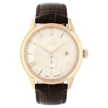 Xylys Men Analog Beige Dial Brown Strap Watches (M)