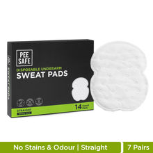 Pee Safe Disposable Underarm Sweat Pads (Straight) For Men & Women - Prevent Stains & Absorb Sweat (14pcs)