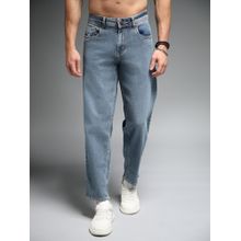 High Star Men Relaxed Fit Mid-Rise Clean Look Light Fade Stretchable Jeans