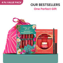 Parul Garg Beauty Festive Shringar Gift Pack, 10 Mini Lipsticks, Sindoor & Kajal Set - 4pcs