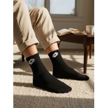 LOTTO Unisex Play Socks 1.0 - Black (Pack of 3)