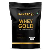 NAKPRO Gold 100% Whey Protein Concentrate Supplement Powder - Unflavoured