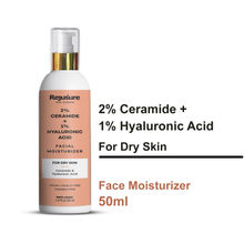Rejusure Ceramide 2% + Hyaluronic Acid 1% Powerful Face Moisturizer For Dry Skin