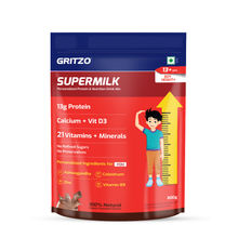 Gritzo SuperMilk Height+ (13+y Boys), 13g Protein (Double Chocolate, 800g)