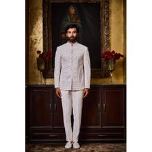 Nitika Gujral White Jodhpuri Coat with Trouser