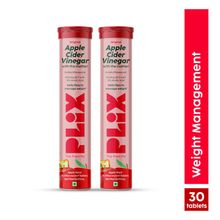 Plix ACV Apple Cider Vinegar Effervescent Tablet With Mother For Weight Loss & Reduce Bloating