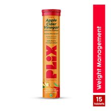Plix ACV Apple Cider Vinegar Effervescent Tablets For Weight Loss & Reduce Bloating - Orange