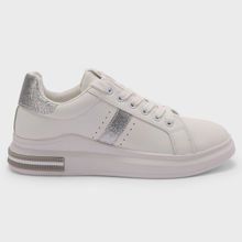 IYKYK by Nykaa Fashion White and Silver Pristine Sneakers