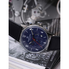 Daniel Klein Exclusive Analog Blue Dial Men's Leather Watch-Dk11832-3