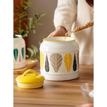 UMAI Ceramic Jar with Lid 2.5L Yellow
