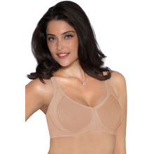 Amante Cool Contour Non-Padded Non-Wired High Coverage Bra - Nude