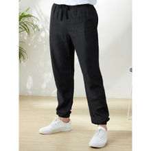 The Souled Store Solids Carbon Black Denim Joggerss For Mens