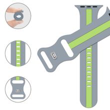 GRIPP 45-49Mm Tutone Watch Strap - Grey and Green