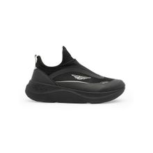 Red Tape Men Textured Black Walking Shoes
