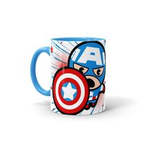 Macmerise Captain America Kawaii Pattern Milk, Tea, Coffee Mug 330ml