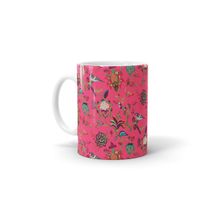 Macmerise Payal Singhal Chidiya Pink Pattern Milk, Tea, Coffee Mug 330ml