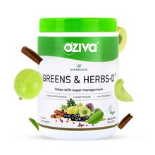 OZiva Superfood Greens & Herbs for Diabetes & Prediabetes - Sugar Control