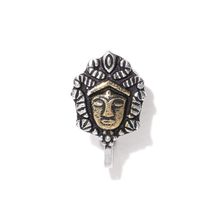 Infuzze Oxidised Silver & Antique Gold-Toned Clip-On Nosepin
