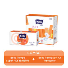 Bella Panty Soft Classic Panty Liners for women + Bella Tampon Super Plus for women