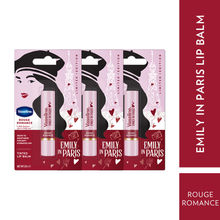Vaseline Rouge Romance Emily In Paris Limited Edition Red Tinted Lip Balm Stick - Pack Of 3