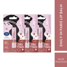 Vaseline Nude Nouveau Emily In Paris Limited Edition Nude Tinted Lip Balm Stick - Pack Of 3