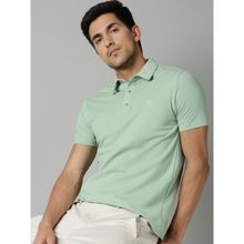 Rare Rabbit Green Solid Polo T-Shirt